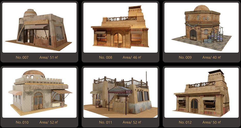 室外商铺三维效果图展示